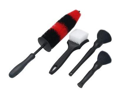 BIKE CLEANING WASHING KIT 4PC, STORNG WHEEL SPOKE BRUSHES + SOFT DETAILING BRUSHES thumbnail 2
