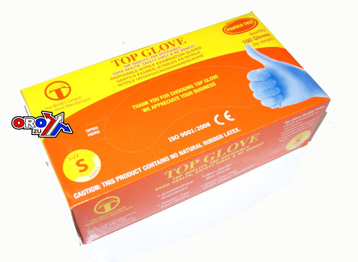 NITRILE GLOVES MEDIUM PK100 GLV6M thumbnail 3