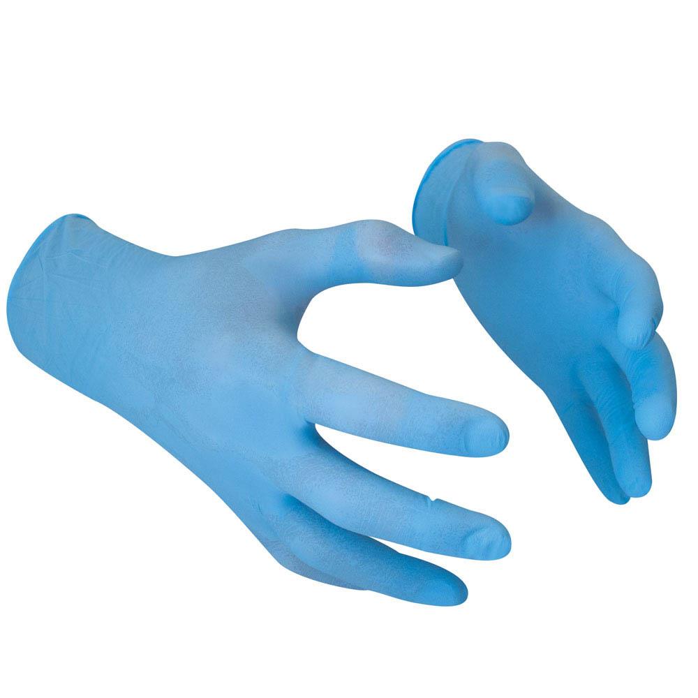 NITRILE GLOVES EX/LARGE PK100, POWDER FREE, GLV6XL image 1
