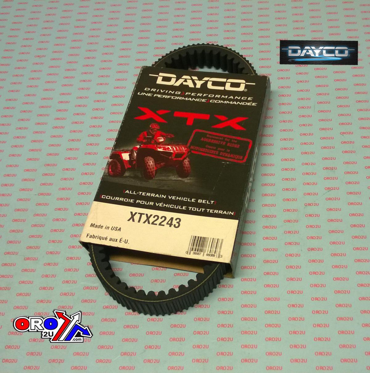 DRIVE BELT DAYCO XTX2243 ARCTIC CAT, KYMCO, TEXTRON, ALTERRA MAXXER PROWLER thumbnail 2