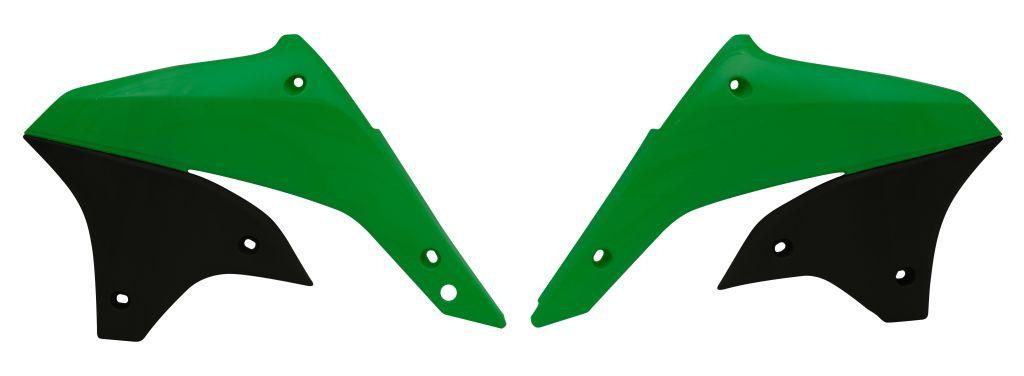 RADIATOR SCOOPS 07-13 KLX450R, RTECH CVKLXNRVE07 image 1