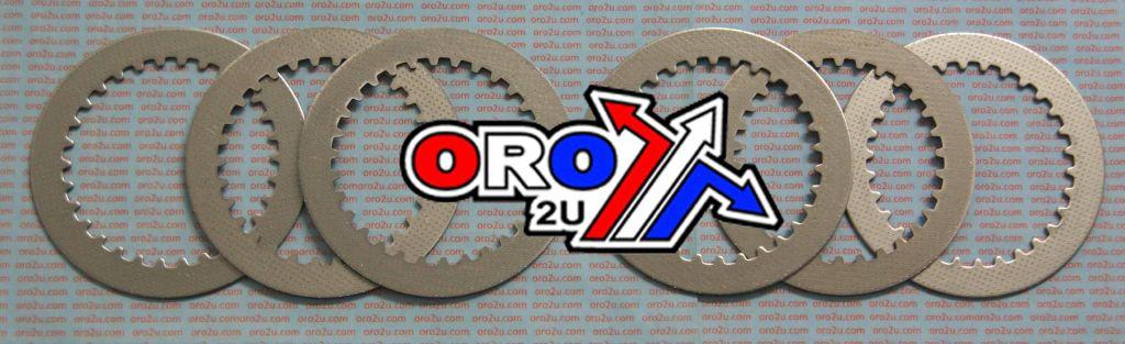 CLUTCH PLATE STEEL SET/6 KX80, MX-05016S KAWASAKI KX80 89-98 image 1