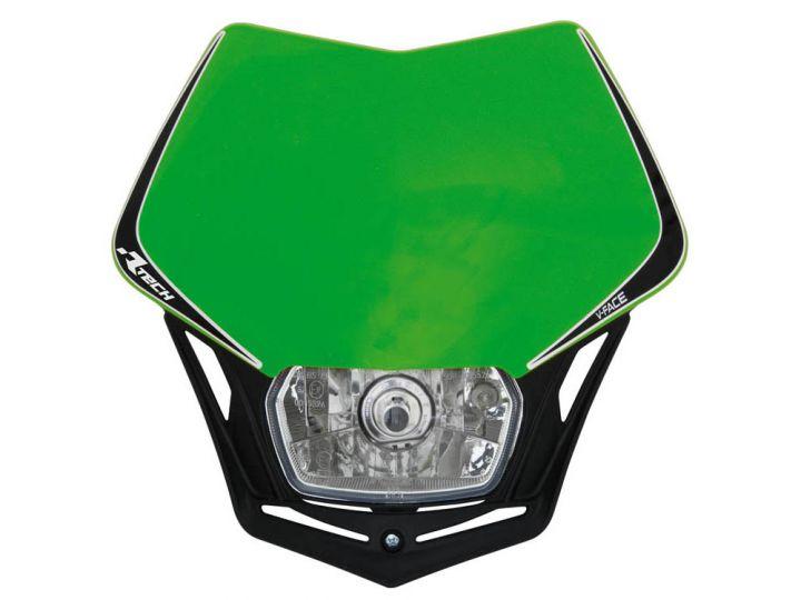 V-FACE HEADLIGHT GREN/BLK, RTECH R-MASKVENR008 image 1