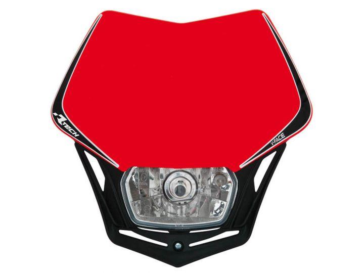 V-FACE HEADLIGHT CR RD/BK, RTECH R-MASKRSNR008 image 1