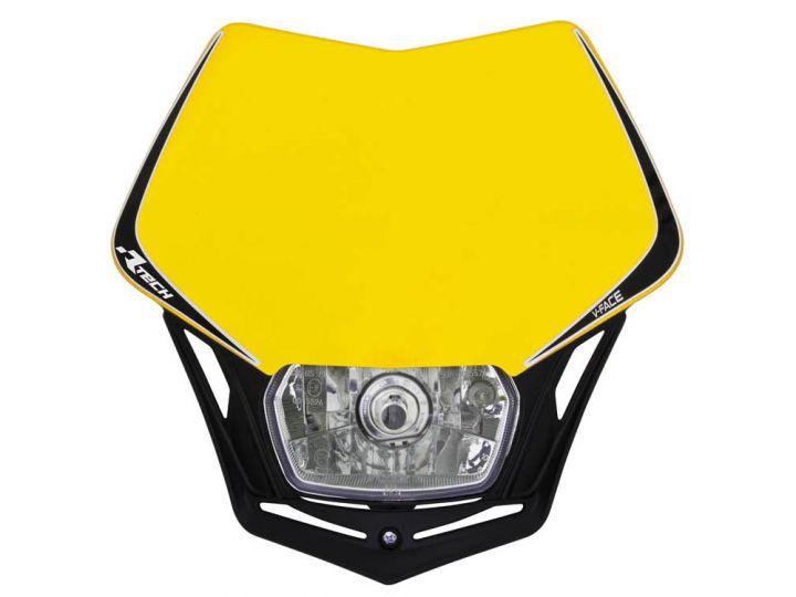 V-FACE HEADLIGHT YEL/BLK, RTECH R-MASKGINR008