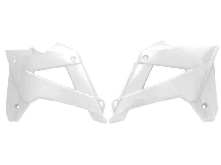 RADIATOR SCOOPS 07-09 GAS GAS, RTECH R-CVGASBN0007 WHITE image 1