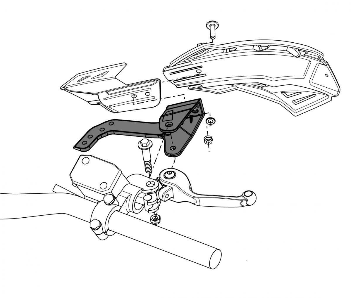 DUAL, FLX, VERTIGO FITTING KIT, LEVER MOUNTED, RTECH R-KITSUPFLXNR thumbnail 2