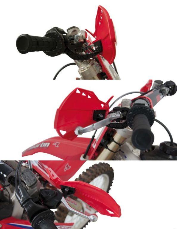 DUAL HANDGUARDS ORANGE, RTECH R-KITPMDUAR14, MX/ENDURO thumbnail 3