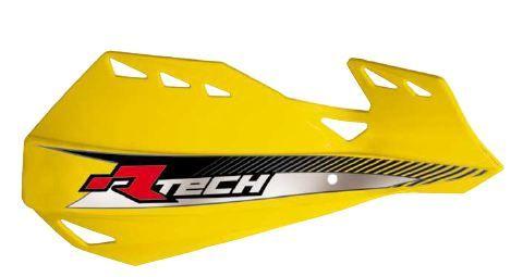 DUAL HANDGUARDS YELLOW, RTECH R-KITPMDUGI14, MX/ENDURO image 1