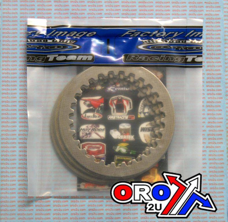 CLUTCH PLATE STEEL SET/6 YZ250, YAMAHA YZ250 82-87, 1.6MM OEM SIZE thumbnail 2