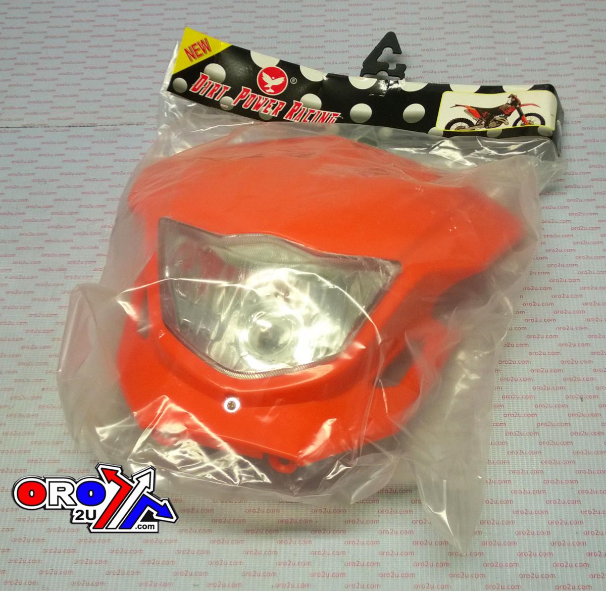 HEADLIGHT UNIVERSAL DIRT ORANGE thumbnail 3