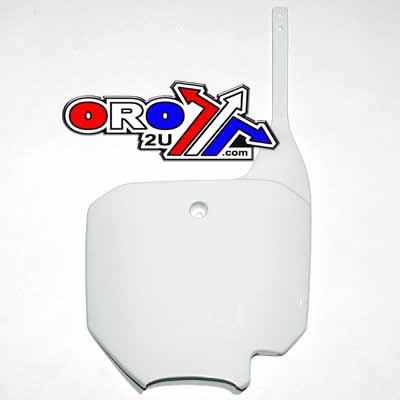 FRONT PLATE 93-12 YZ80/85 WE, UFO 2874-046 WHITE image 1