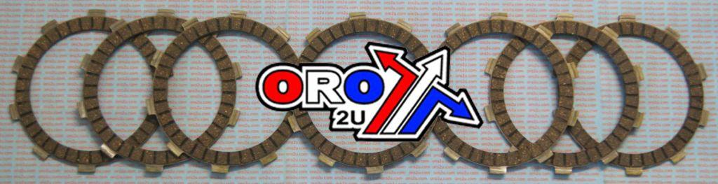 CLUTCH FRICTION PLATE SET/7 [CK1193], MC-03734C HONDA 97-05 XR400 image 1