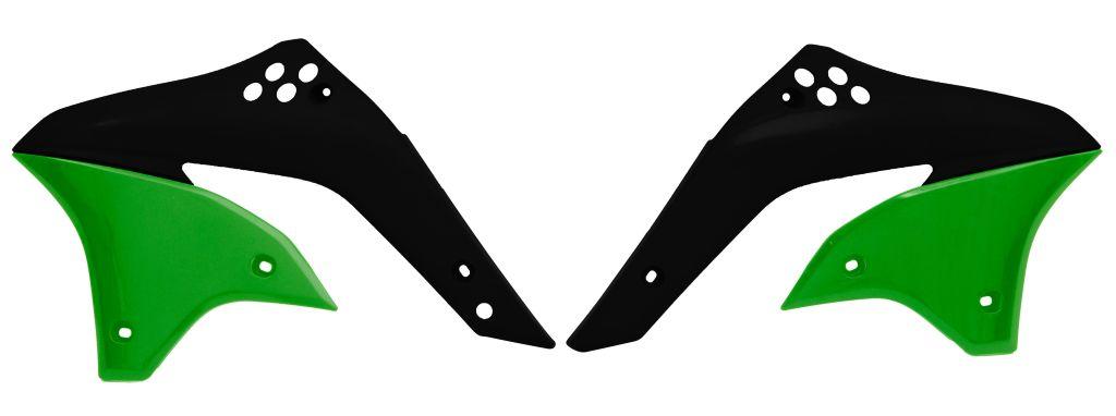 RADIATOR SCOOPS06-08 KXF450, RTECH R-CVKXFNRVE46 image 1