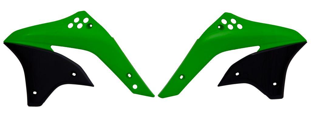 RADIATOR SCOOPS 06-08 KXF450, RTECH R-CVKXFVENR46 image 1