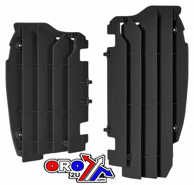 LOUVERS RAD KX450F 16-22 BLK, POLISPORT 8457800001 image 1