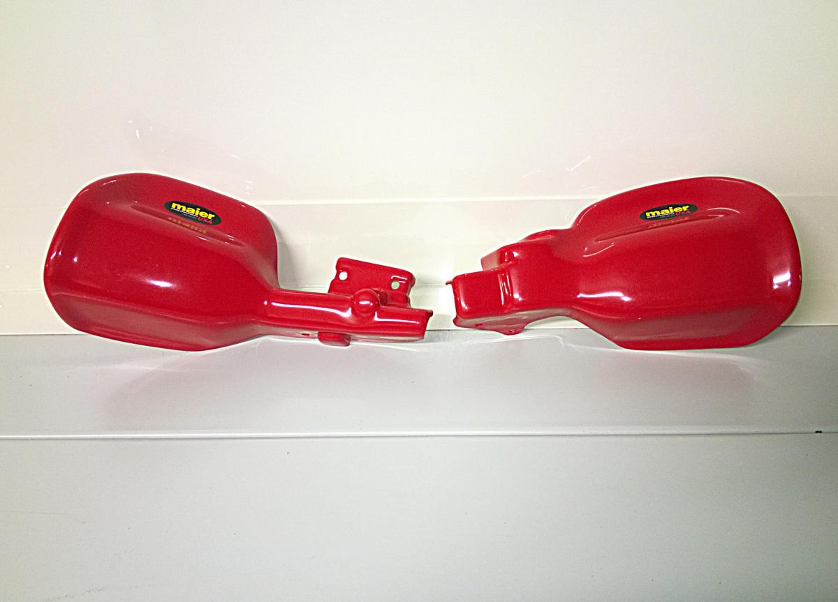 HANDGUARDS ATV HONDA RED image 1