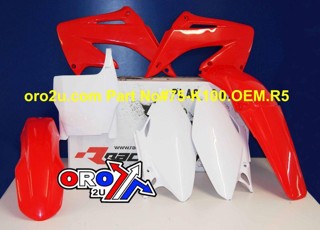 PLASTIC KIT/5 CR125/250 04-07, RTECH R-KITCR0-OEM-503 OEM thumbnail 2