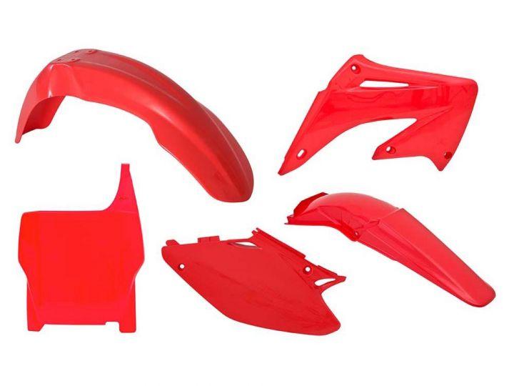 PLASTIC KIT/5 CR125/250 04-07, RTECH R-KITCR0-RS0-503RED image 1