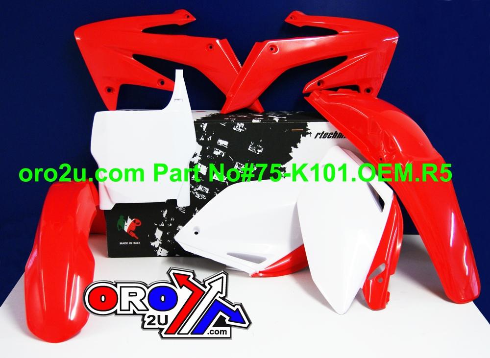 PLASTIC KIT/5 CRF250 04-05, RTECH R-KITCRF-OEM-507 thumbnail 2