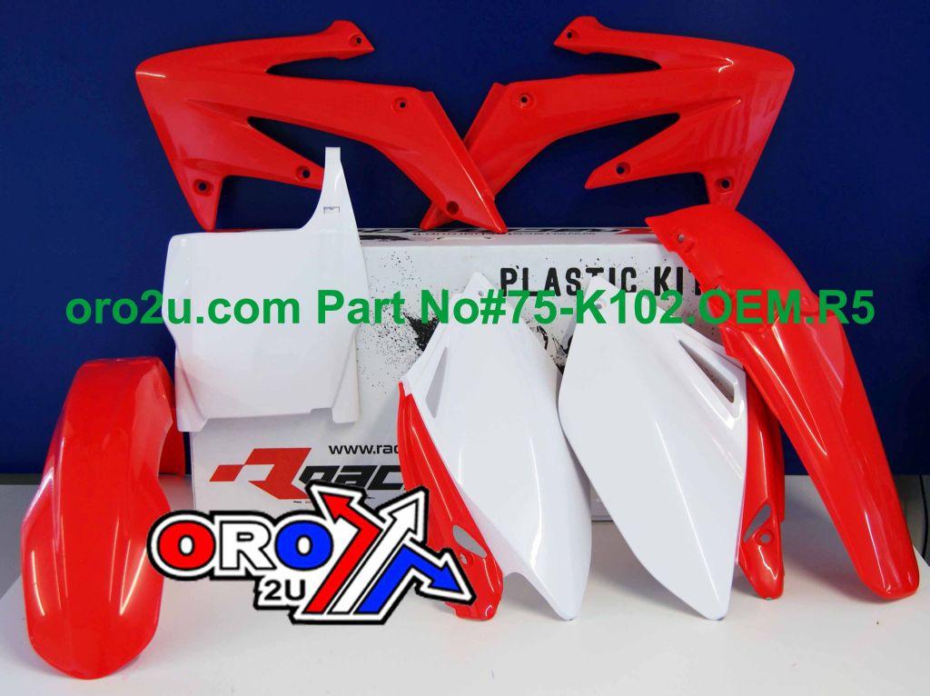 PLASTIC KIT/5 06-07 CRF250 OEM, RTECH R-KITCRF-OEM-508, OEM 06-07 thumbnail 2