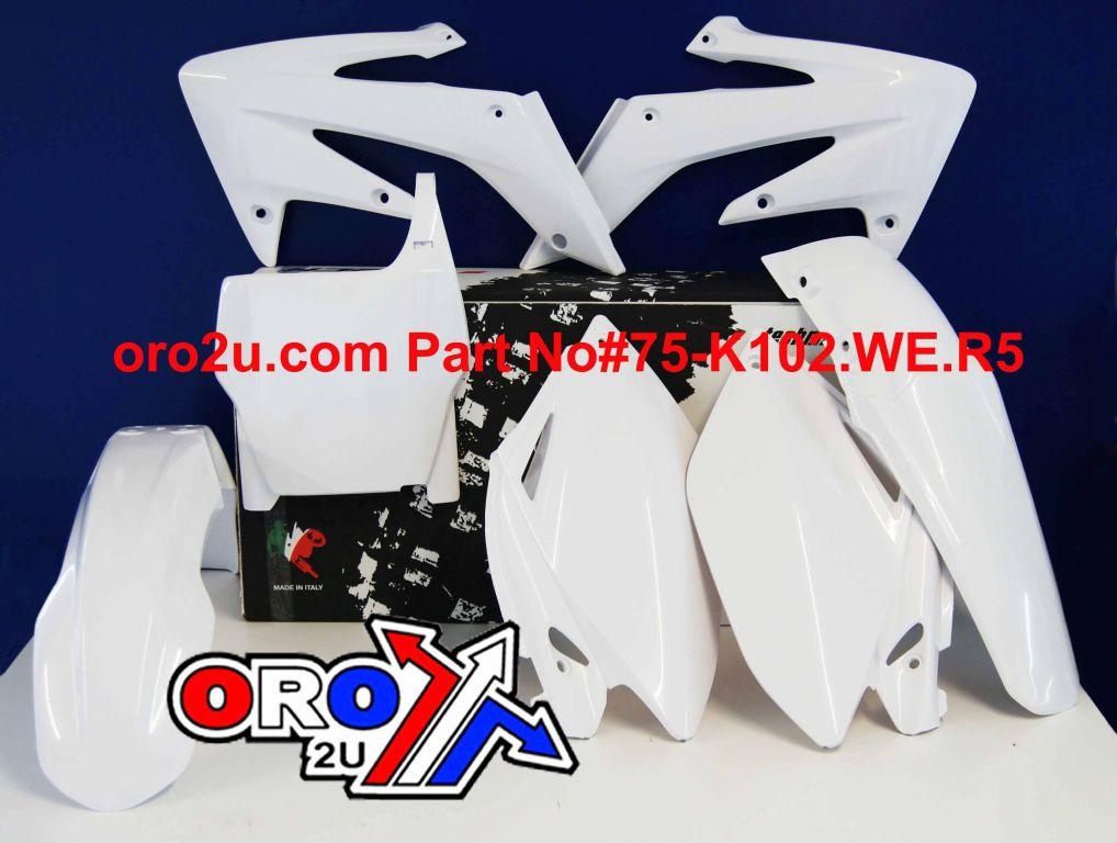 PLASTIC KIT/5 06-07 CRF250 WHT, WHITE RTECH R-KITCRF-BN0-508 thumbnail 2