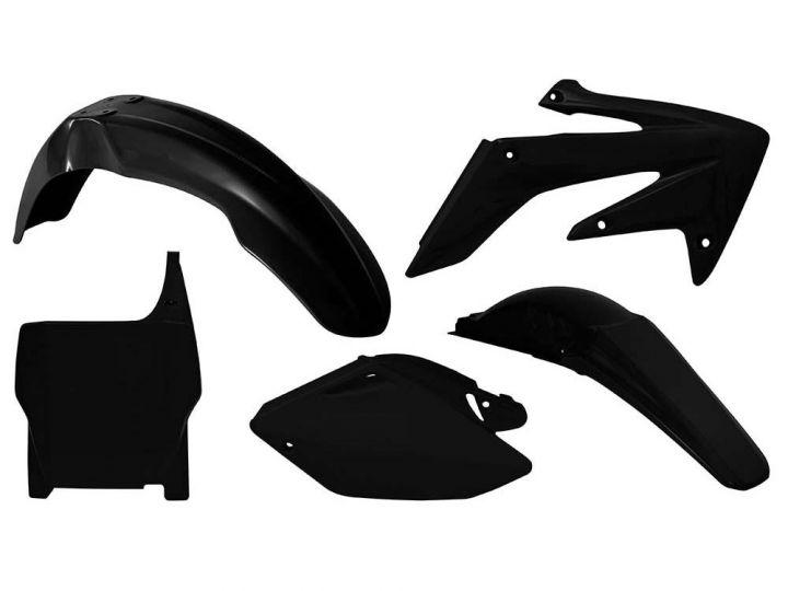 PLASTIC KIT CRF450 05-06 BLACK, RTECH R-KITCRF-NR0-506 image 1