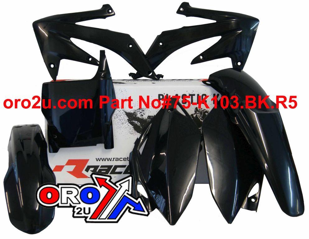 PLASTIC KIT CRF450 05-06 BLACK, RTECH R-KITCRF-NR0-506 thumbnail 2