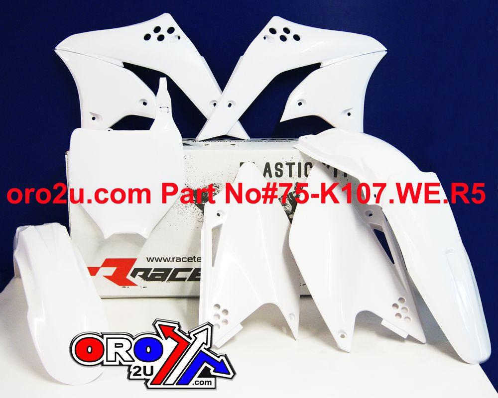 PLASTIC KIT/5 06-08 KXF250, WHITE RTECH R-KITKXF-BN0-505 thumbnail 2