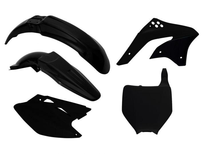 PLASTIC KIT/5 06-08 KXF450 BLK, RTECH R-KITKXF-NR0-506 image 1