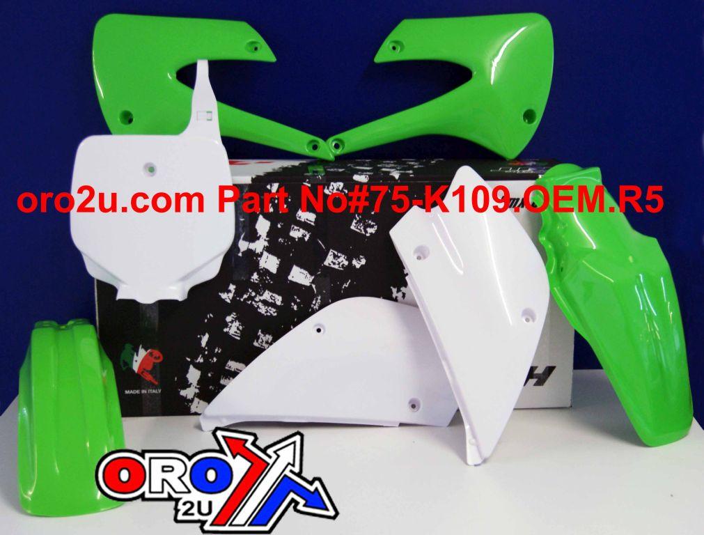 PLASTIC KIT/5 98-13 KX85 OEM, RTECH OEM R-KITKX0-OEM-507, 98-09/12-13 thumbnail 2
