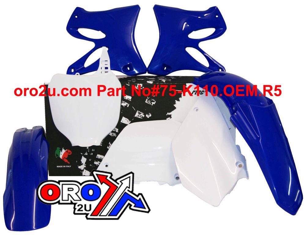 PLASTIC KIT/5 02-05 YZ125/250, OEM RTECH R-KITYZ0-OEM-502 thumbnail 2
