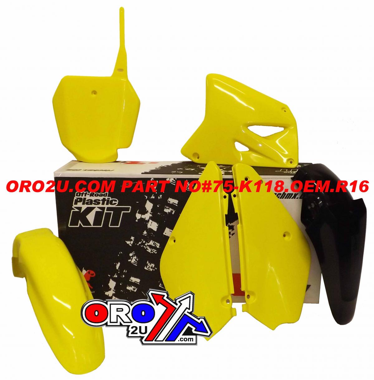 PLASTIC KIT/5 03-25 RM85 OEM 16, RTECH R-KITRM0-OEM-590, OEM 2016 thumbnail 2