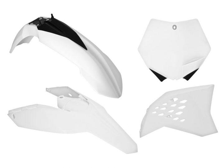 PLASTIC KIT/4 KTM 125-530, WHITE RTECH R-KITKTM-BN0-505 image 1