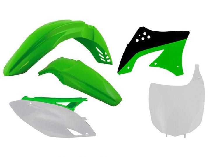 PLASTIC KIT/5 09-11 KXF450 OEM, 10-11 RTECH R-KITKXF-OEM-510 image 1