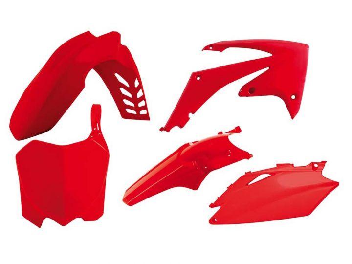 PLASTIC KIT/5 CRF450 09-10 RED, RTECH R-KITCRF-RS0-513 image 1