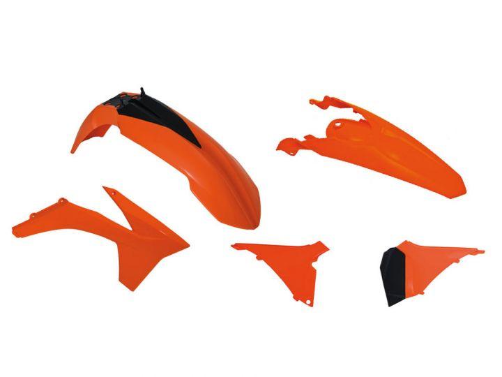 PLASTIC KIT/5 KTM EXC 2012-13, RTECH R-KITKTM-OEM-412 image 1