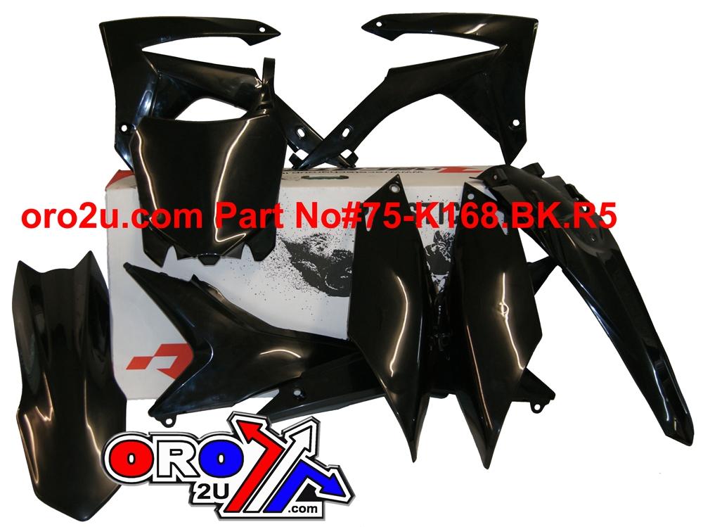 PLASTIC KIT/6 13-16 CRF250 450, BLACK RTECH R-KITCRF-NR0-517 thumbnail 2