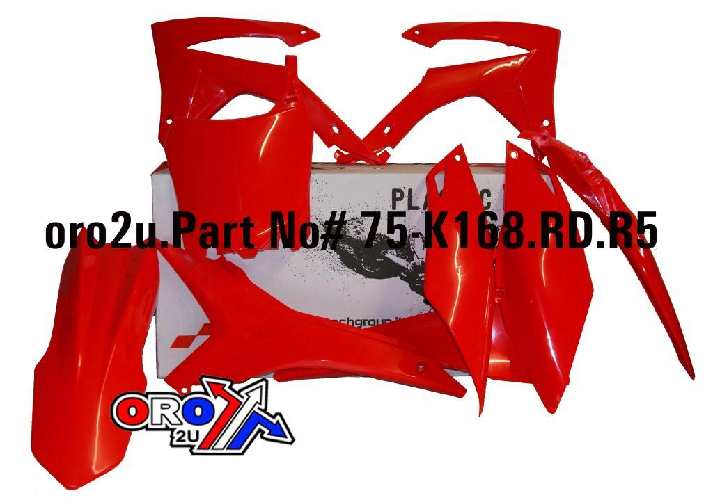 PLASTIC KIT/6 13-16 CRF250 450, RED RTECH R-KITCRF-RS0-517 thumbnail 2