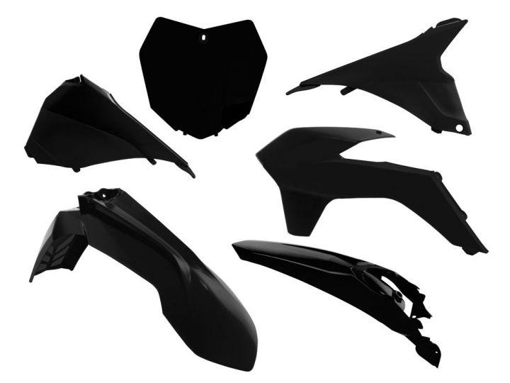 PLASTIC KIT/6 13-16 KTM SX/SXF, BLACK RTECH R-KITKTM-NR0-512 image 1