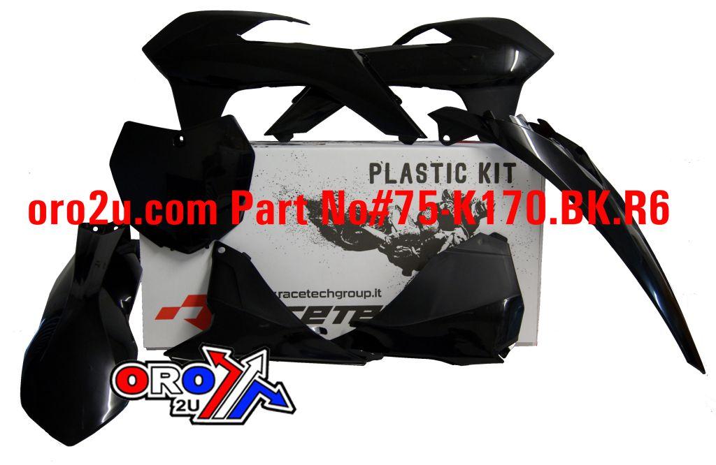 PLASTIC KIT/6 13-16 KTM SX/SXF, BLACK RTECH R-KITKTM-NR0-512 thumbnail 2
