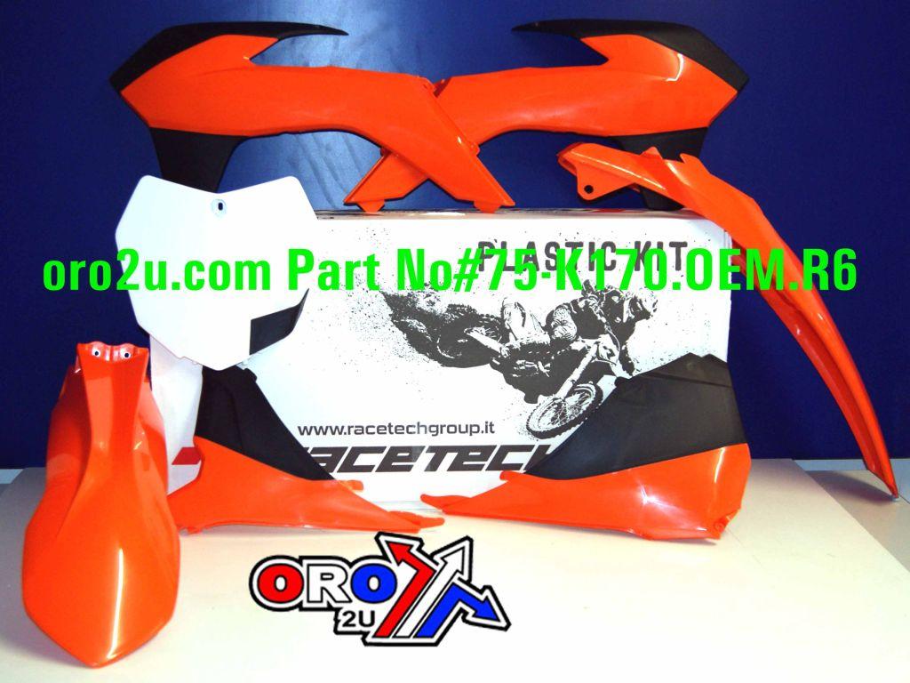 PLASTIC KIT/6 13-16 KTM SX/SXF, OEM 13/14 ORANGE RTECH, R-KITKTM-OEM-512 thumbnail 2
