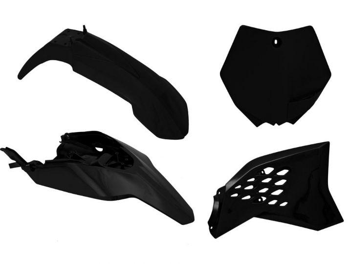 PLASTIC KIT/4 12-15 KTM SX65, BLACK RTECH R-KITKTM-NR0-511 image 1