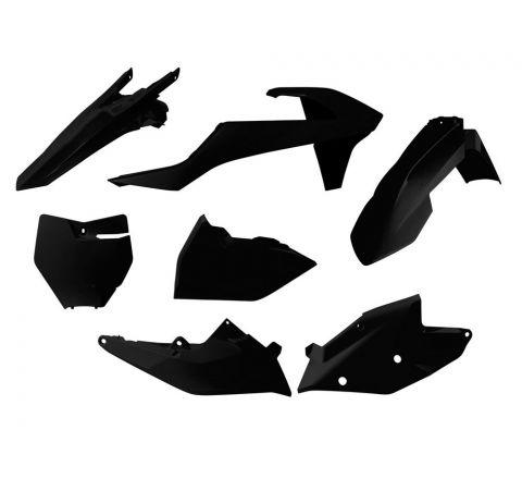 PLASTIC KIT/6 16-18 KTM SX/SXF, BLACK RTECH R-KITKTM-NR0-516 image 1