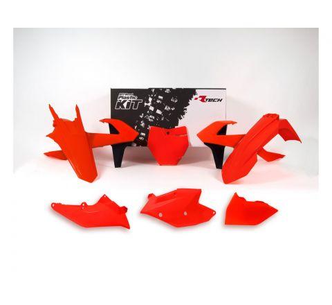 PLASTIC KIT/6 16-18 KTM SX/SXF, RTECH R-KITKTM-AN0-516, NEON ORANGE thumbnail 2