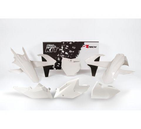 PLASTIC KIT/6 16-18 KTM SX/SXF, WHITE RTECH R-KITKTM-BN0-516 image 1