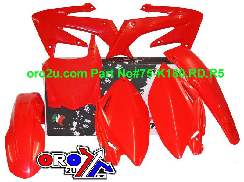 PLASTIC KIT 08-09 CRF250 RED, RTECH R-KITCRF-RS0-588 thumbnail 2