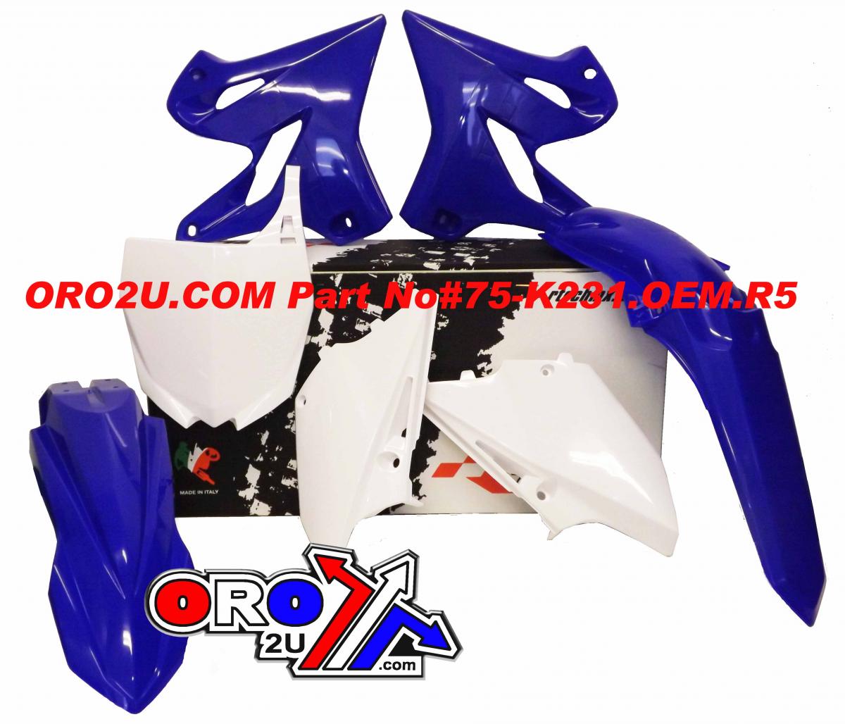 PLASTIC KIT/5 15-21 YZ125/250, WR-YZX 250 2016-2021, RTECH R- KITYZ0-OEM-515 thumbnail 2