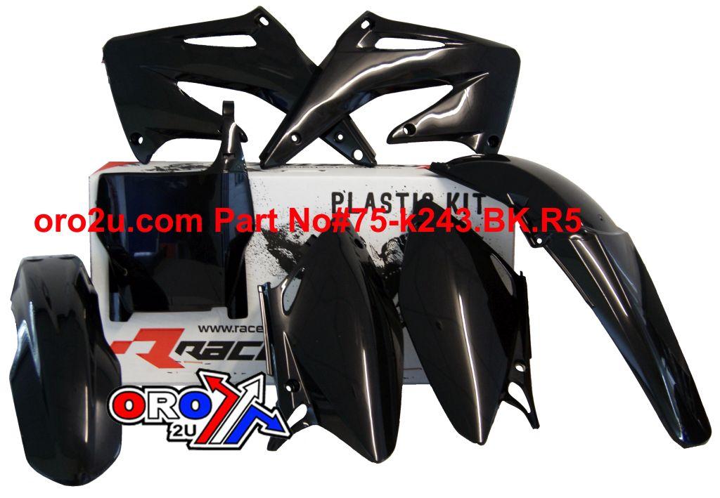 PLASTIC KIT/5 CRF450R 2004, BLACK RTECH R-KITCRF-NR0-505 thumbnail 2