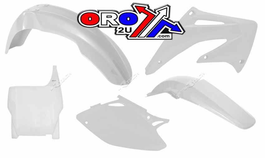 PLASTIC KIT/5 CRF450R 2004, WHITE RTECH R-KITCRF-BN0-505 image 1